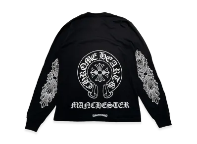 Chrome Hearts Manchester Limited Floral Cross Horseshoe L/S T-Shirt "Black"