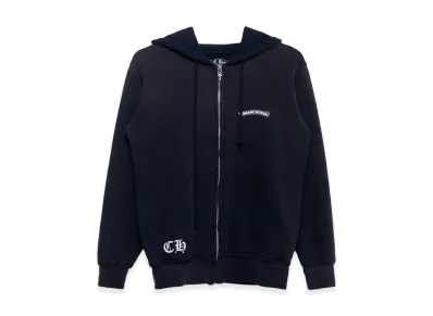 Chrome Hearts Scroll Logo USA Zip Hoodie "Black"
