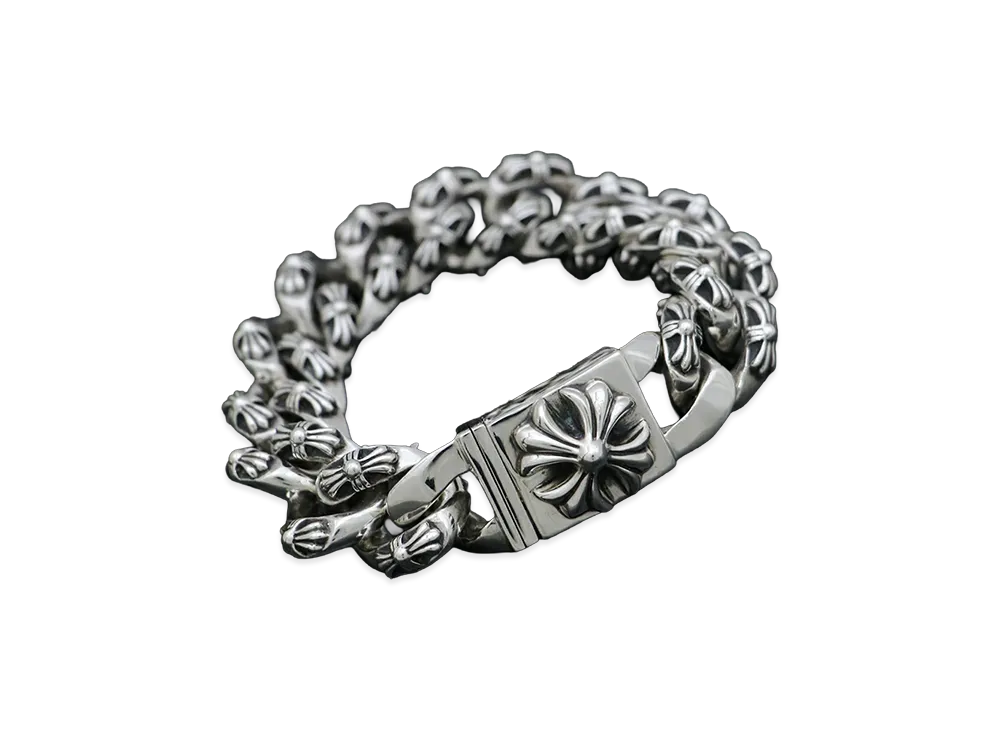 Chrome Hearts Extra Fancy Link ID Bracelet "Silver"