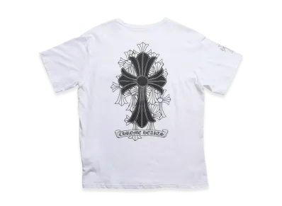 Chrome Hearts Cemetery Big Cross Scroll Label S/S T-Shirt "White"