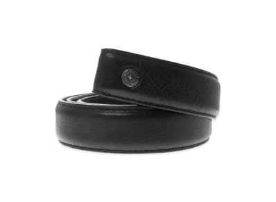 Chrome Hearts 1.0inch Scroll Label Rivet Strap Belt "Black"