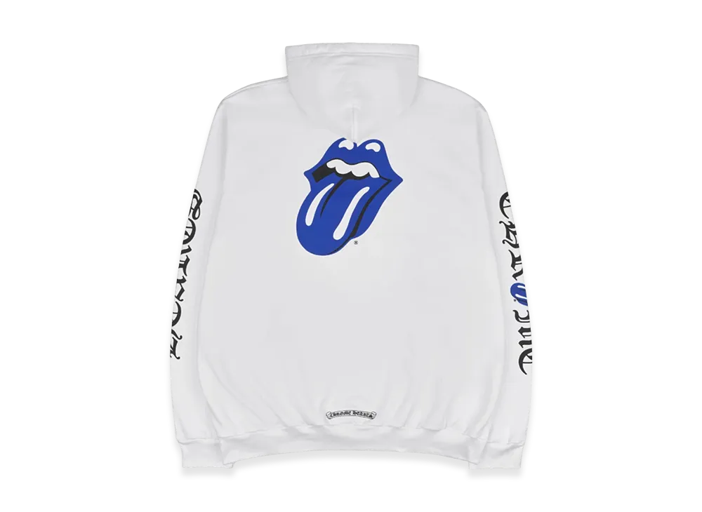 Chrome Hearts x Rolling Stones Pullover Hoodie "White/Blue"