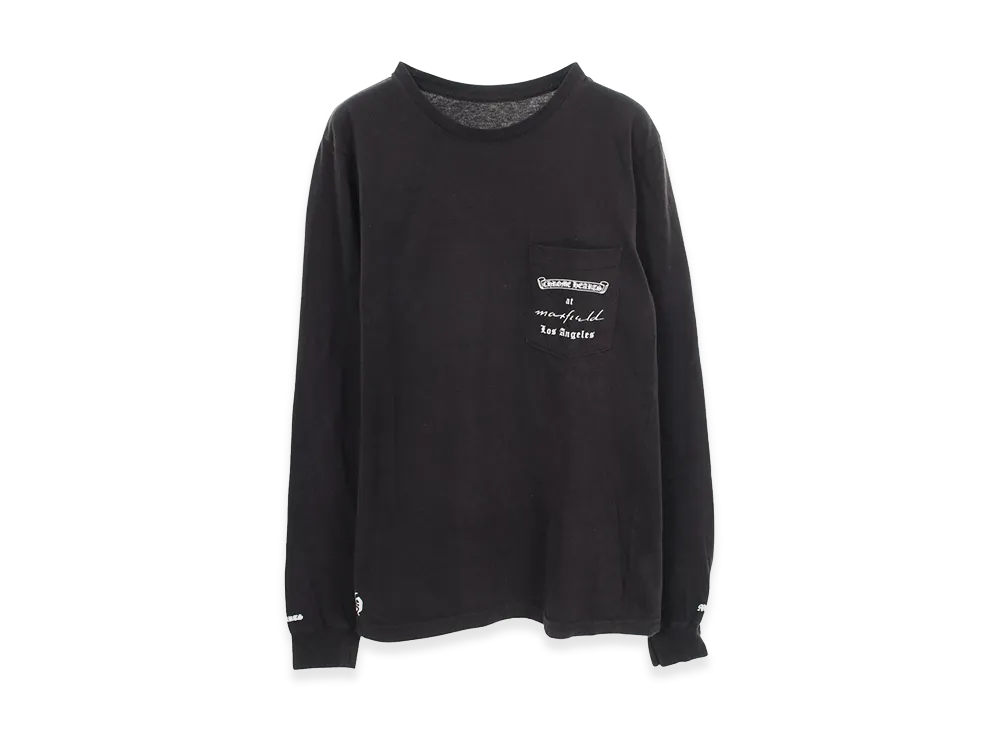 Chrome Hearts Dagger Back Print Pocket L/S T-Shirt "Black"