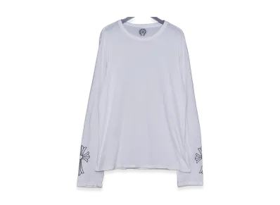 Chrome Hearts Old Cross Print Long-Sleeved T-Shirt "White"