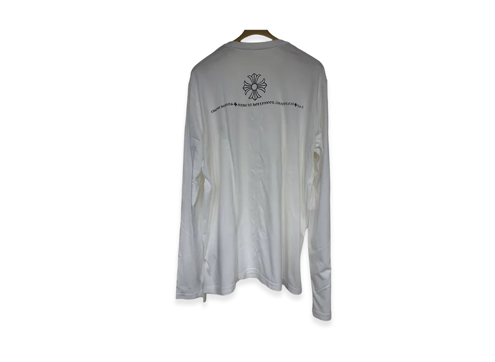 Chrome Hearts Hollywood Cross Thermal L/S T-Shirt "White"