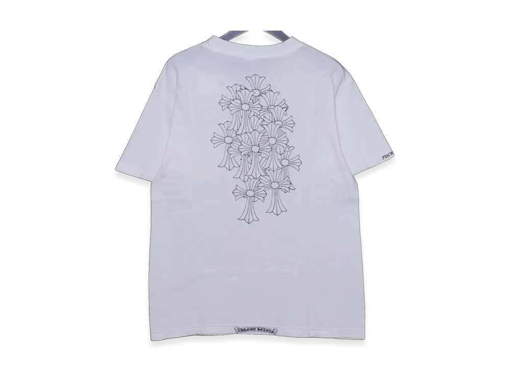 Chrome Hearts Old Back Cemetery Print Horseshoe Pocket T-Shirt "White"