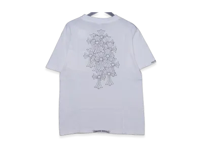 Chrome Hearts Old Back Cemetery Print Horseshoe Pocket T-Shirt "White"