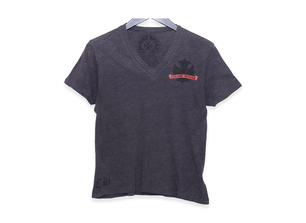 Chrome Hearts Old Horseshoe CH Plus V-Neck T-Shirt "Gray"