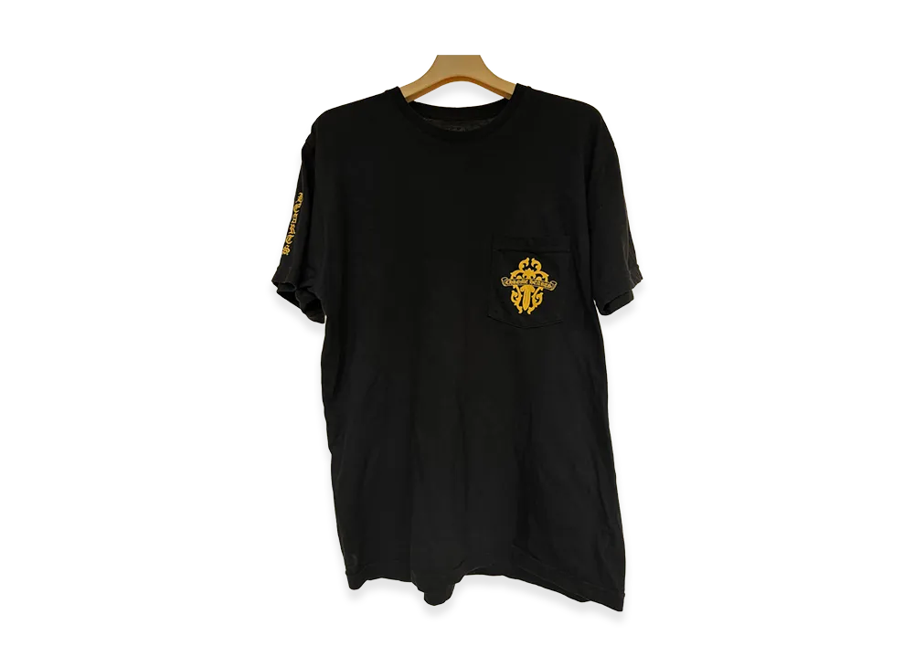 Chrome Hearts Dagger Scripts Pocket T-Shirt "/Yellow" "Black"