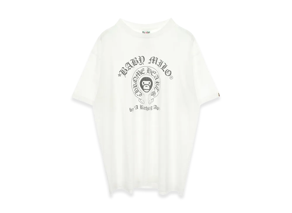 Chrome Hearts x A BATHING APE Baby Milo Print T-Shirt "White"
