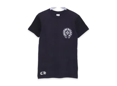 Chrome Hearts Old Star Scroll Label Horseshoe Pocket T-Shirt "Black"