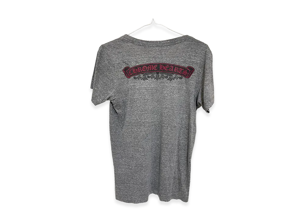 Chrome Hearts Scroll Label T-Shirt "Gray"