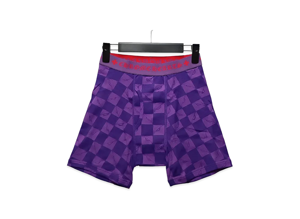 Chrome Hearts Underwear Classic Rib 99 Eyes Boxer Briefs "Purple"