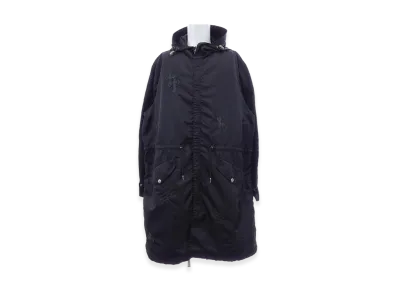 Chrome Hearts Puddles Cemetery Cross Coat "Black"