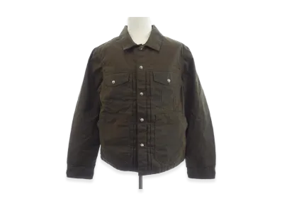 Chrome Hearts Whiplash Cross Ball Oiled Jacket "Khaki"