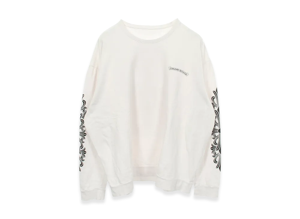 Chrome Hearts Dagger Eye Chart Sweatshirt "White"