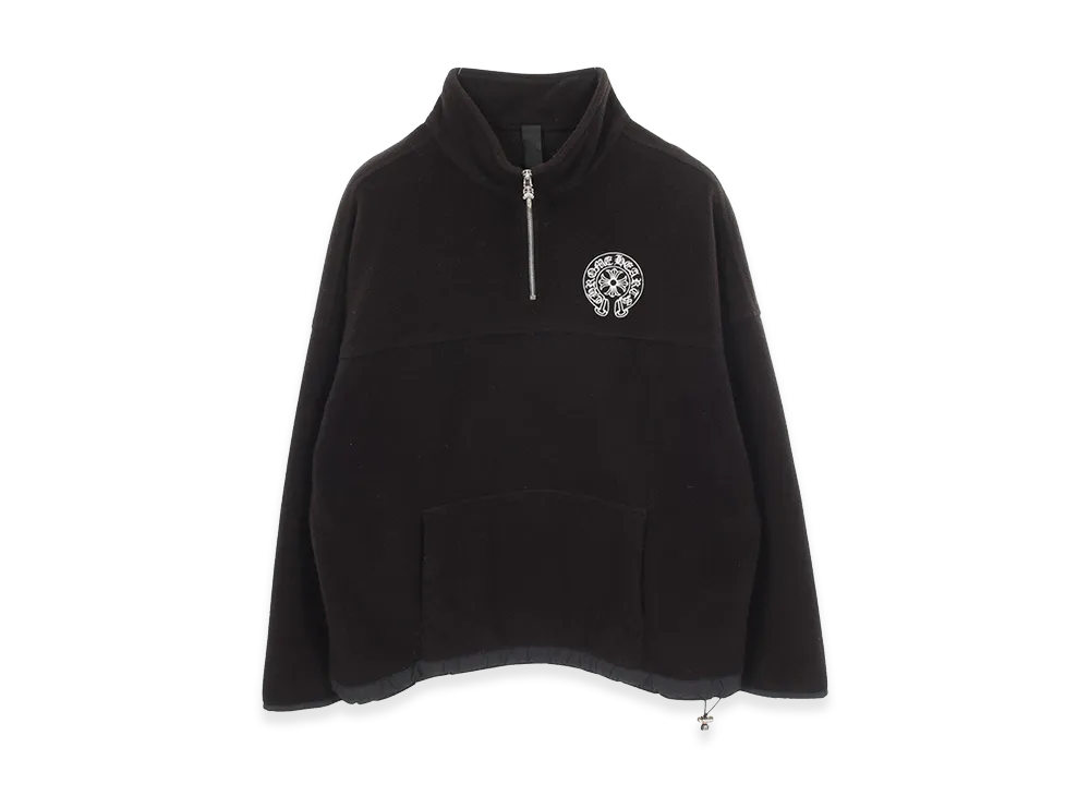 Chrome Hearts Y Not Horseshoe Embroidery Dagger Half-Zip Fleece "Black"