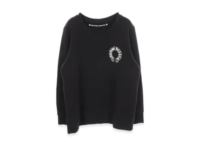 Chrome Hearts Horseshoe Floral Cross Crewneck Sweatshirt "Black"