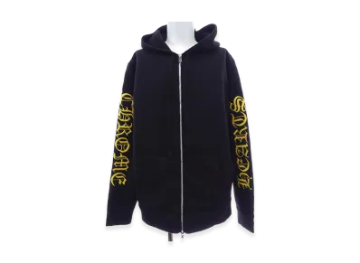 Chrome Hearts Cashmere Zip-Up Hoodie "Black"