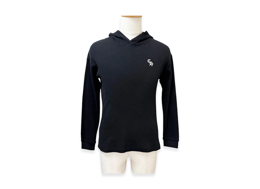 Chrome Hearts Waffle Knit Hoodie "Black"