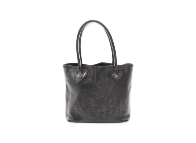 Chrome Hearts FS Tote Cross Ball Fleur Knee Patch Bag "Black"