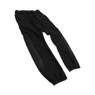 Chrome Hearts Floral Cross Sweatpants "Black"