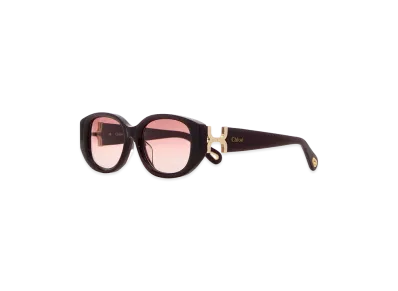 Chloe Women's Acetate Sunglasses "Burgundy"