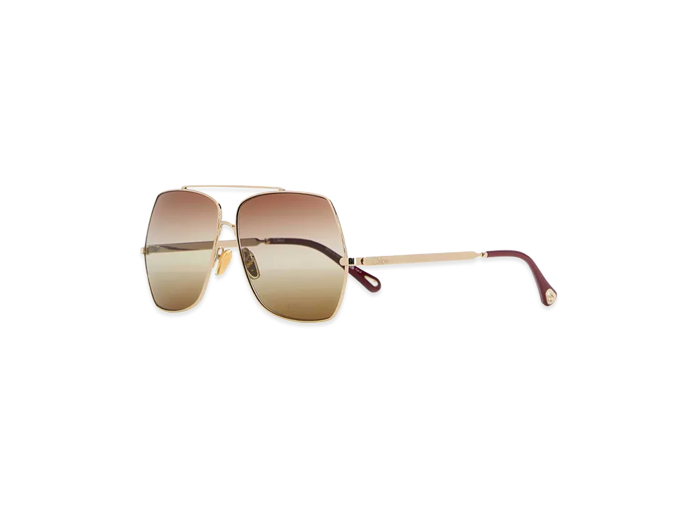 Chloe Women's Platinum Metal Sunglasses "Gold"