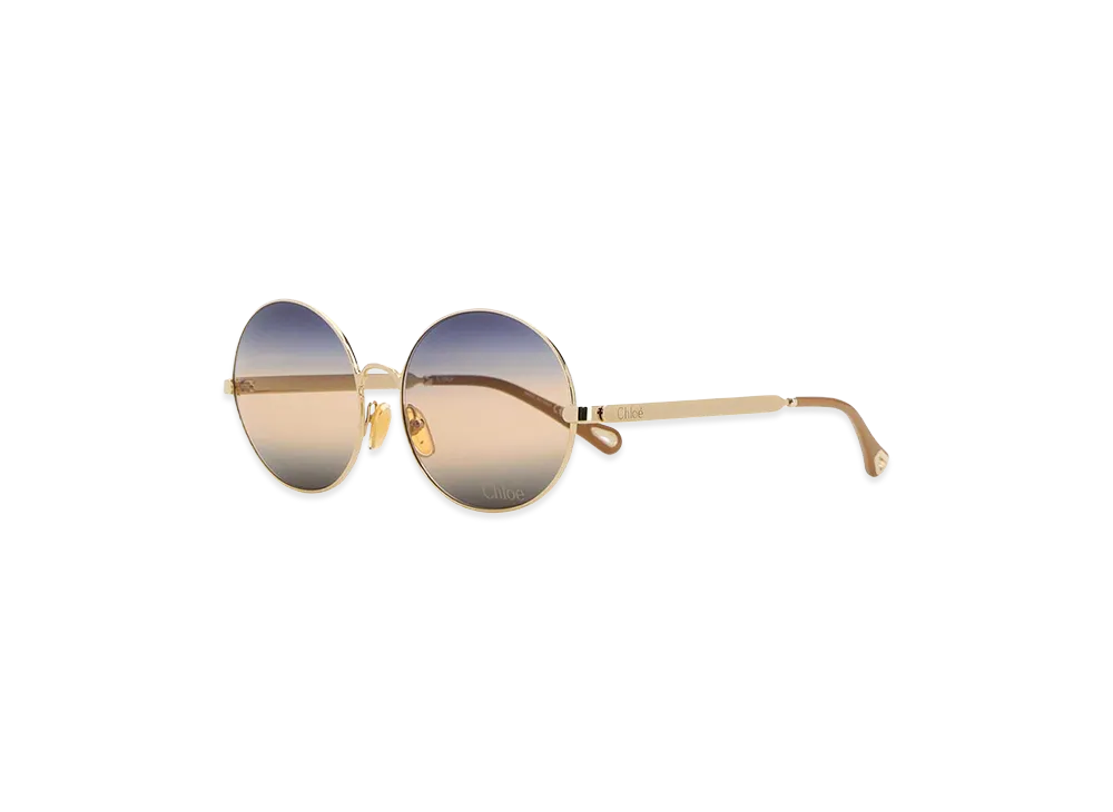 Chloe Women's Metal Saloma Sunglasses "Gold"