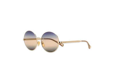 Chloe Women's Metal Saloma Sunglasses "Gold"