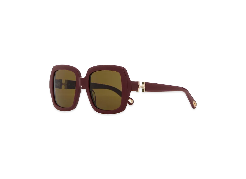 Chloe Women's Acetate Sunglasses "Burgundy"