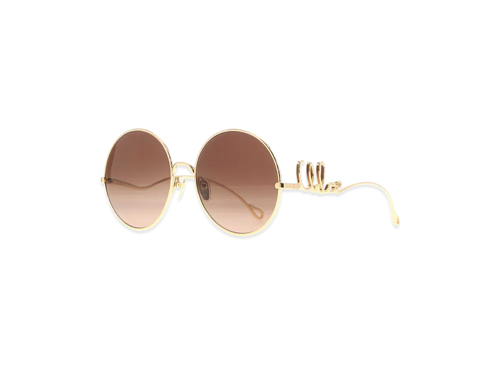 Chloe Women's Metal Sunglasses "Gold"