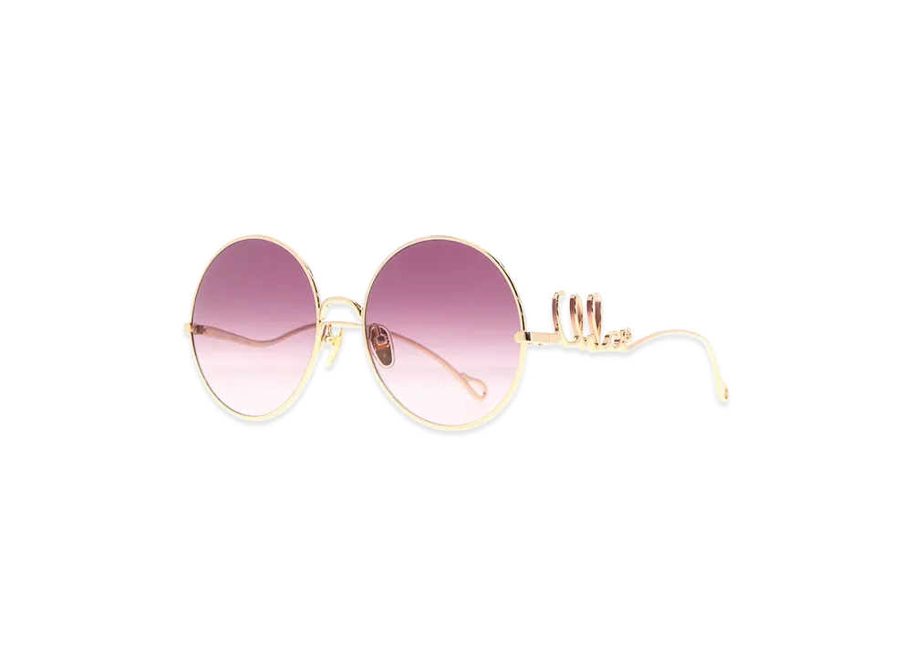 Chloe Women's Metal Sunglasses "Gold"