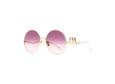 Chloe Women's Metal Sunglasses "Gold"