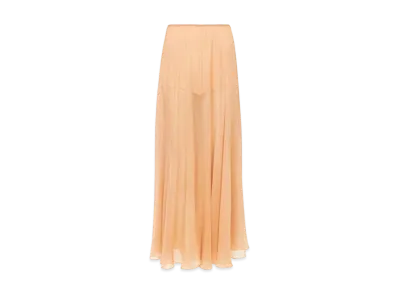 Chloe Fluid long skirt in silk mousseline "Cheek"