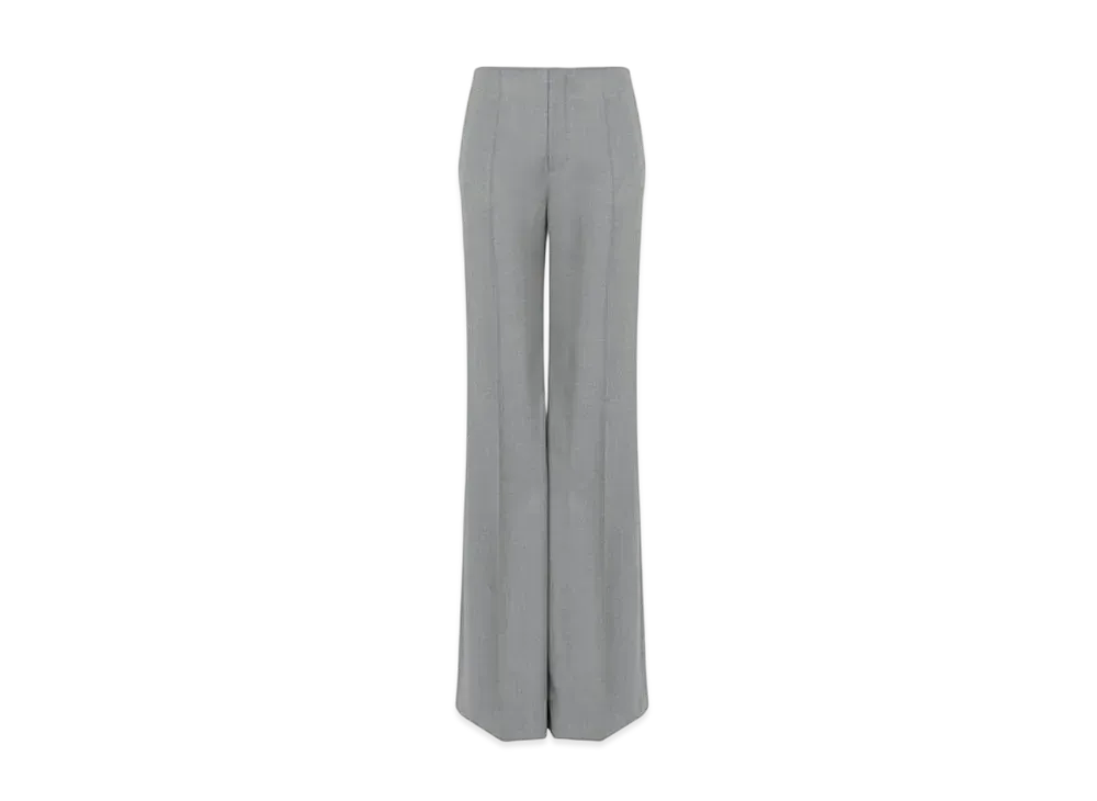 Chloe Flare Pants In Wool Grain De Poudre ""