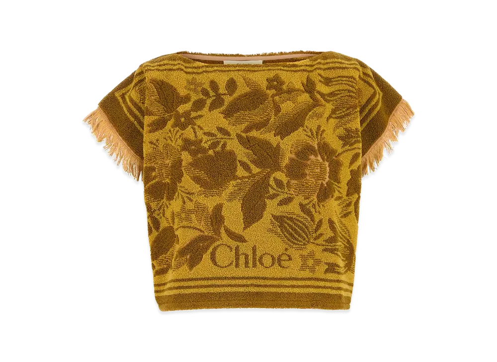 Chloe Women's Embroidered Terry Fabric Top "Multicolor"