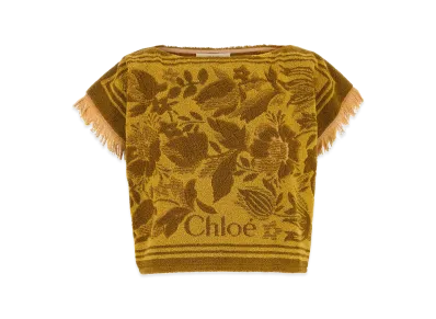 Chloe Women's Embroidered Terry Fabric Top "Multicolor"