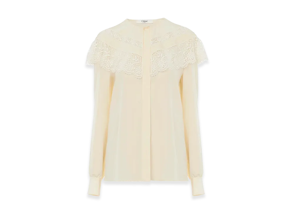 Chloe Women's Crepe Blouse "Yellow"