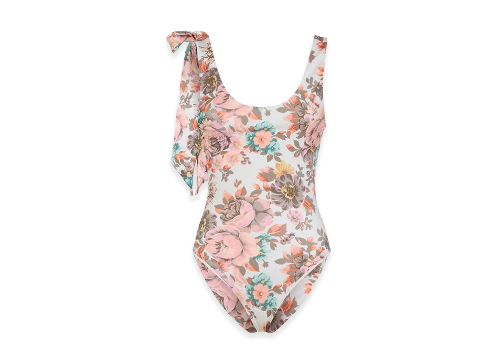 Chloe Women's Printed Stretch Nylon Swimsuit "Floral"
