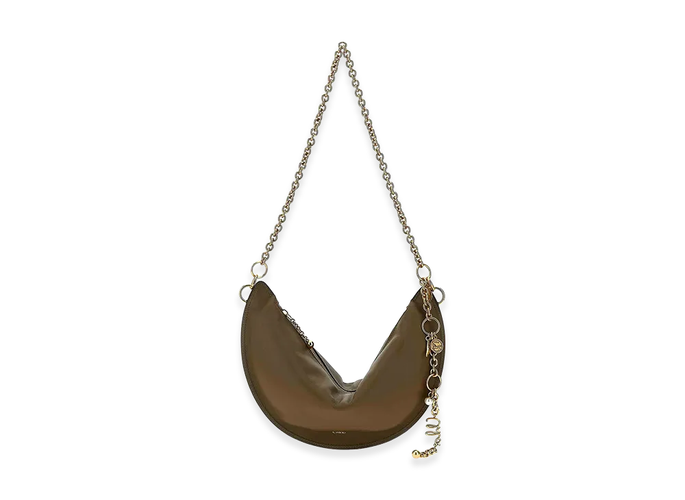 Chloe Women's Nappa Leather Icons Shoulder Bag "Army Green"