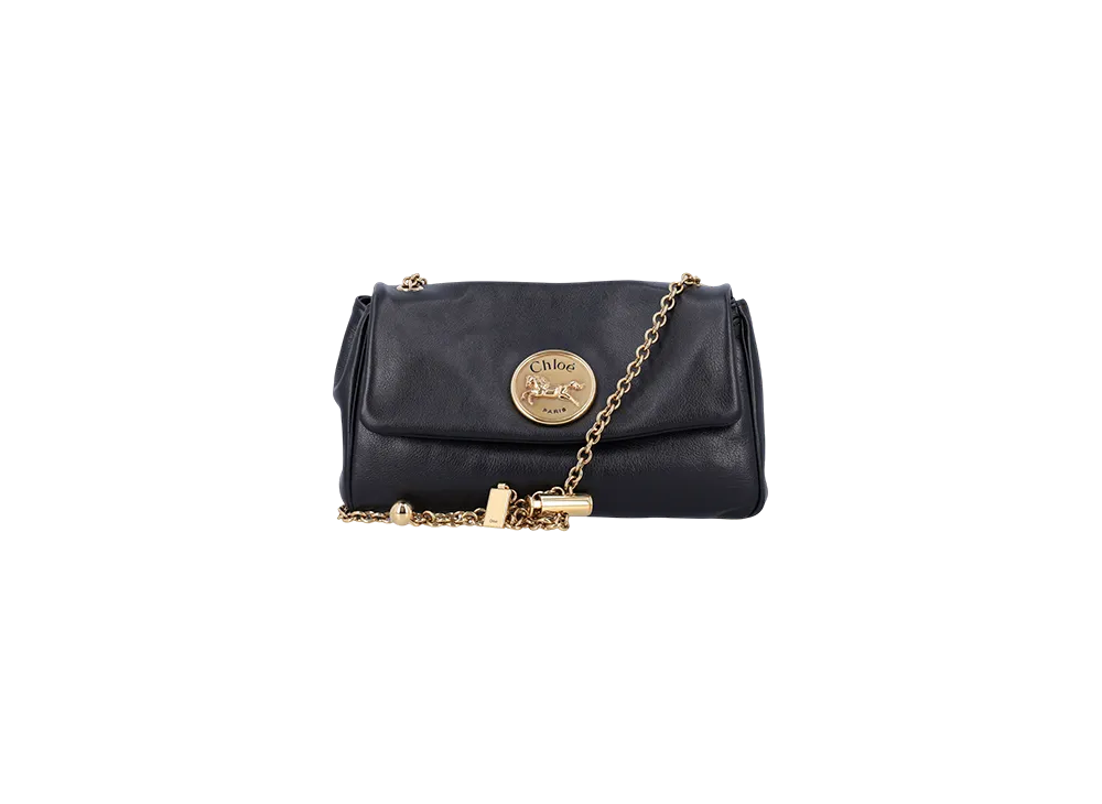 Chloe Women's Leather Heritage Shoulder Bag "Black"