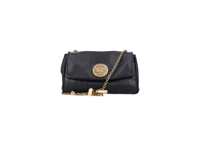 Chloe Women's Leather Heritage Shoulder Bag "Black"