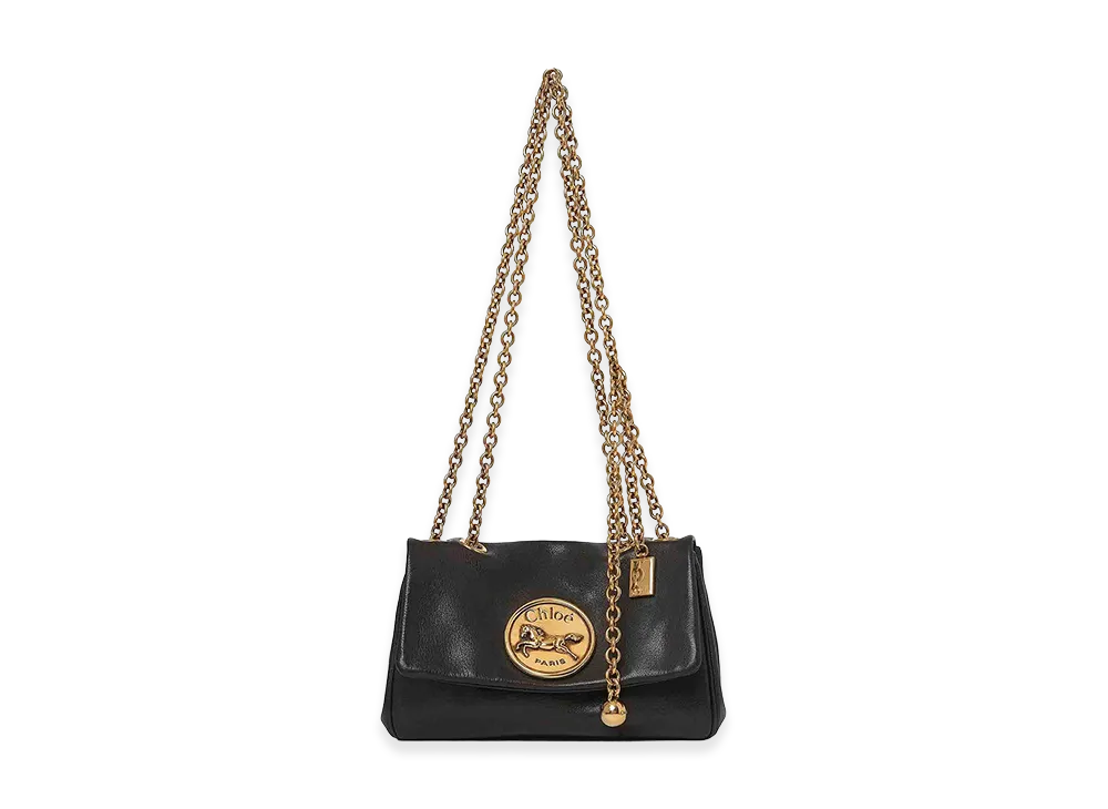Chloe Women's Leather Heritage Shoulder Bag "Black"