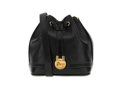 Chloe Women's Leather Bucket Bag "Black"