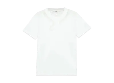 Chloe Guipure T-Shirt In Cotton Jersey "White"