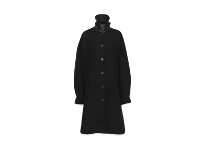 Chloe Oversized Mid-Length Coat In Wool "Black"
