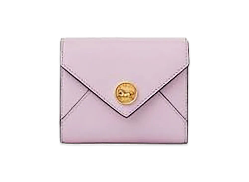 Chloe Envelope Grain Leather Small Trifold Wallet "Lavender Frost"