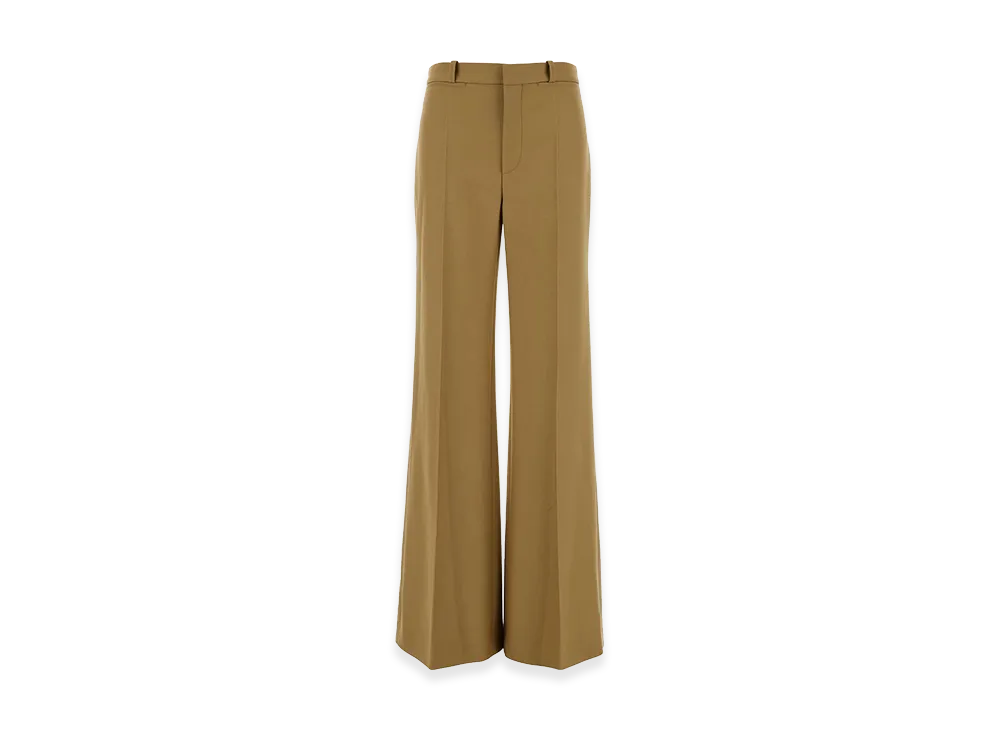 Chloe Women's Wool Palazzo Pant "Brown"