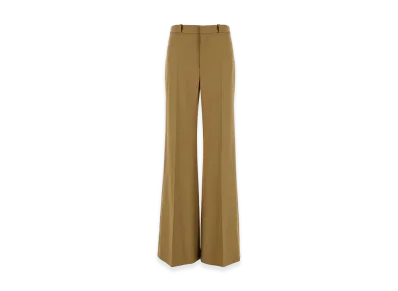 Chloe Women's Wool Palazzo Pant "Brown"